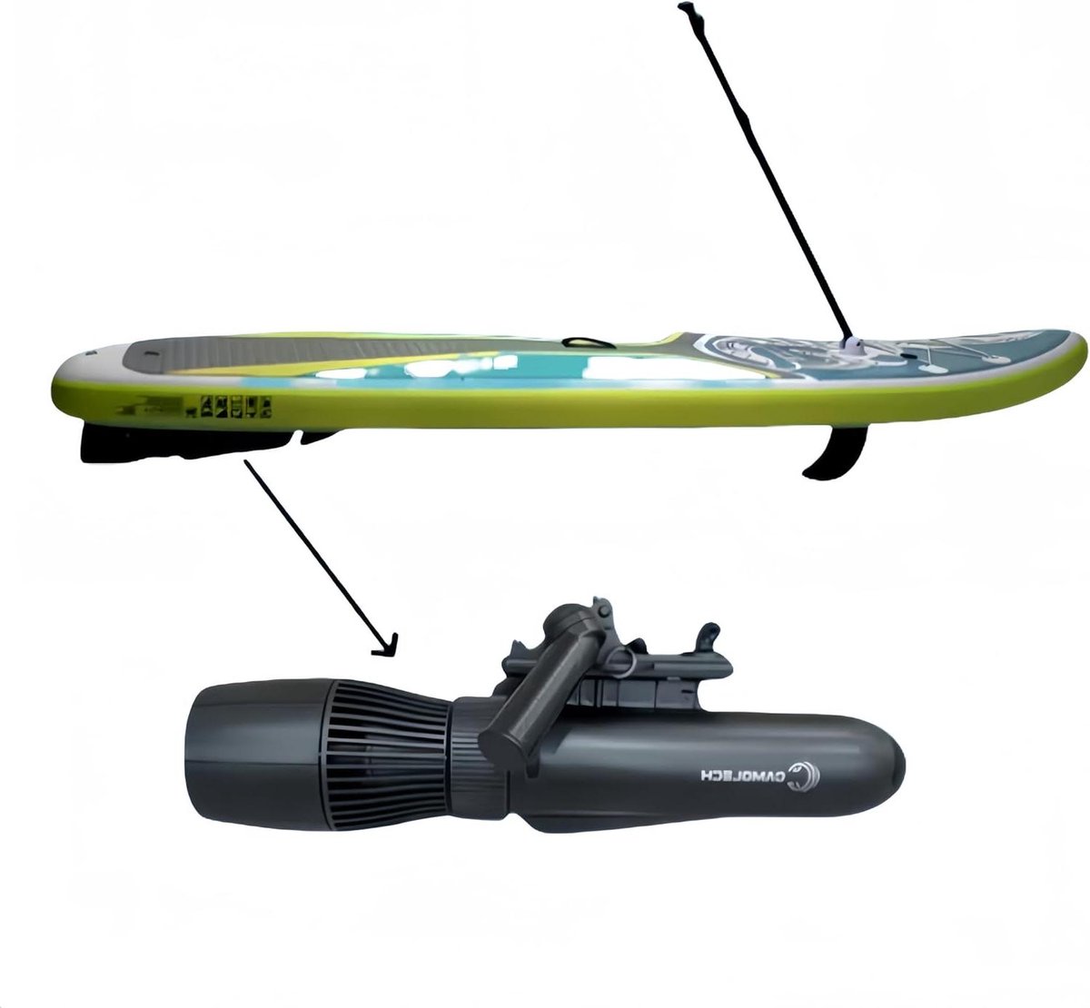Elektrische onderwaterscooter – tot 40 m – zwart